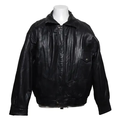 Læderjakke (Sort) fra A.B.A Collection Læder, Polyester