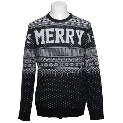 Weihnachtspullover (Schwarz, Weiß) von Jack & Jones Originals Acryl