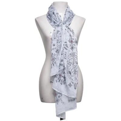 Sjaaltje (Wit, Zwart) van Monton Viscose