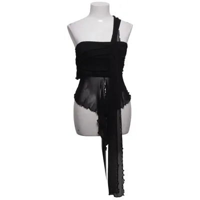 Tube top (Zwart) van Romwe Elastaan, Polyester