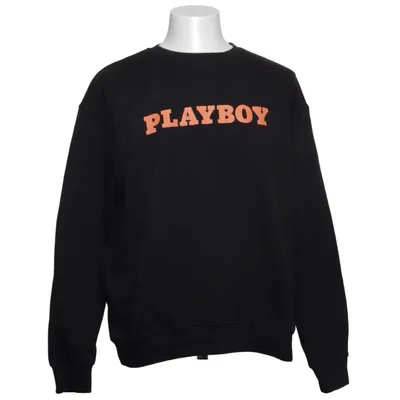 Collegetröja (Svart) från Playboy x Missguided Bomull, Polyester