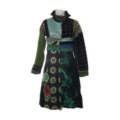 Coat (Green, Multicolored) from Desigual Cotton, Polyester, Wool, Viscose
