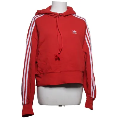 Hoodie (Red, White) from Adidas Originals Cotton, Elastane