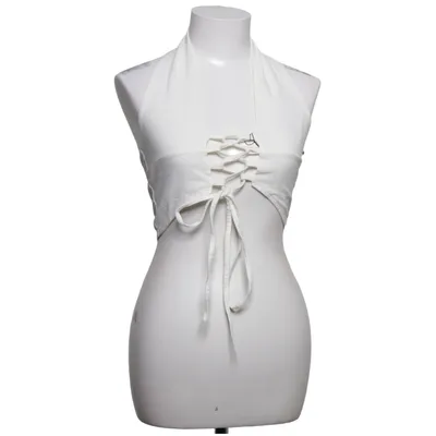 Halterneck top (Hvid)