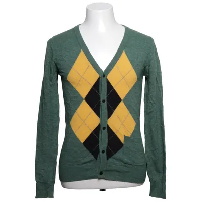 Cardigan (Grøn, Gul, Sort) fra Resteröds Nylon, Uld