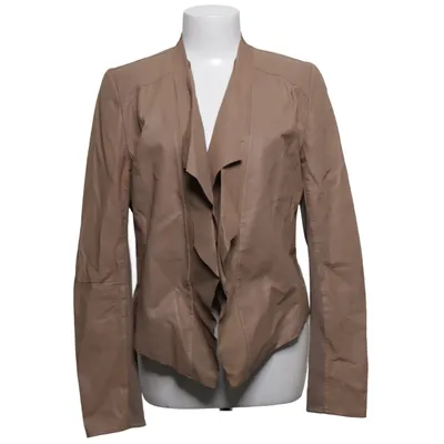 Blazer en cuir (Beige) de LMC Coton, Élasthane, Cuir