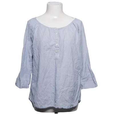 Blouse (Blue, White) from Isolde Cotton