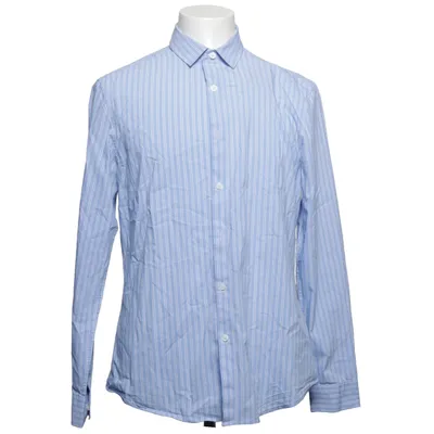 Shirt (Blue, White) from ASOS Design Cotton, Elastane, Polyester