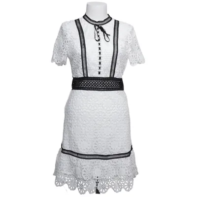 Kjole (Hvid, Sort) fra F&P Polyester