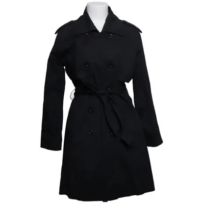 Trenchcoat (Zwart) van Petroff Katoen, Elastaan