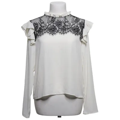 Blouse (White, Black) from Zara Basic Collection