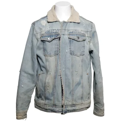 Fodrad jeansjacka (Blå, Vit) från Smog Bomull, Polyester