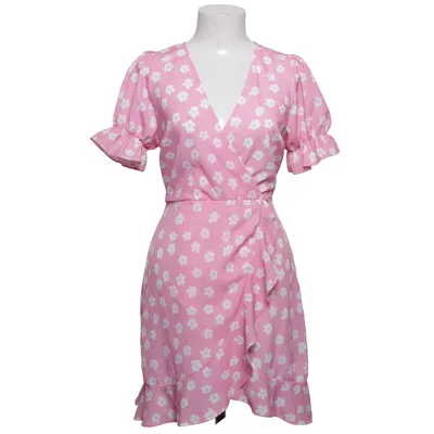 Wrap dress (Pink, White) from Chiquelle Polyester