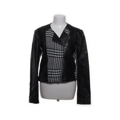 Bikerjakke (Sort, Hvid, Flerfarvet) fra Pelle Pelle Viscose, Læder