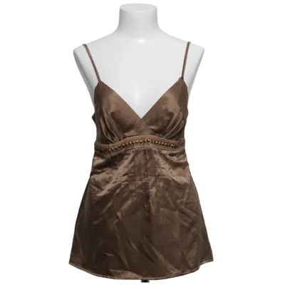 Tanktop (Beige, Goud) van Sandro Katoen, Zijde