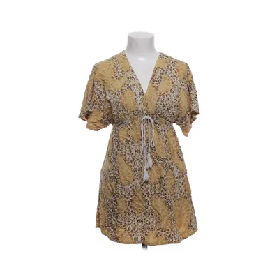 Robe (Marron, Beige, Blanc) de Amiani Viscose
