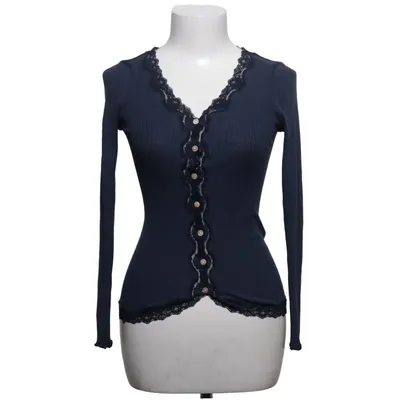Strickjacke (Blau) von Rosemunde Baumwolle, Elasthan, Polyamid, Seide