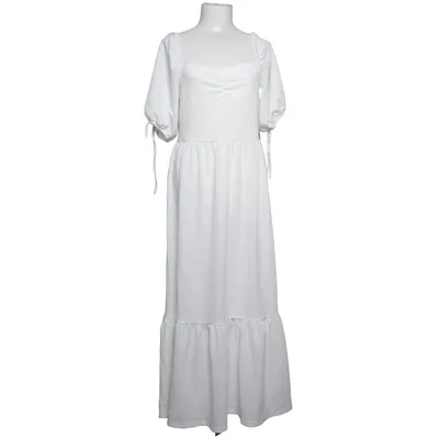 Maxi dress (White) from Bubbleroom Elastane, Recycled polyester