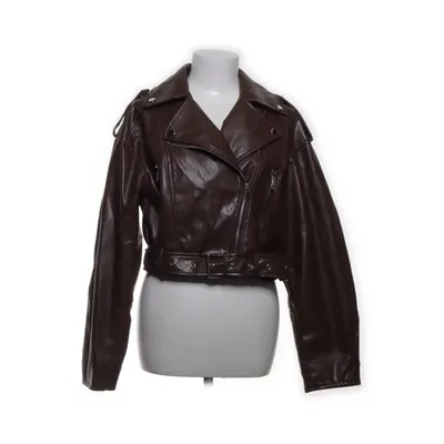 Bikerjacka (Brun) från Shein Polyester, Polyuretan