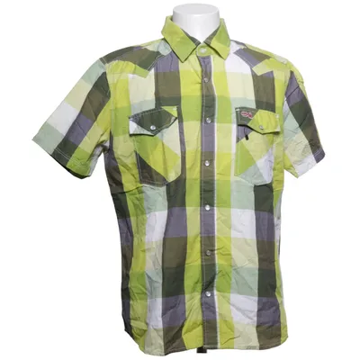Chemise à manches courtes (Vert, Gris, Blanc) de Crosshatch Coton