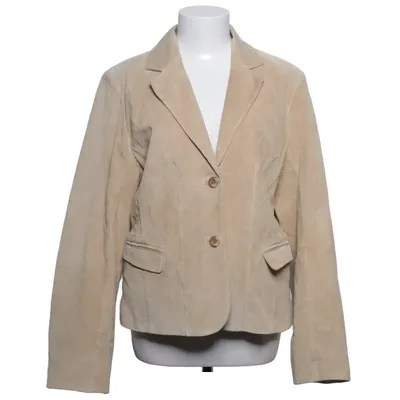 Läderkavaj (Beige) från Jofama