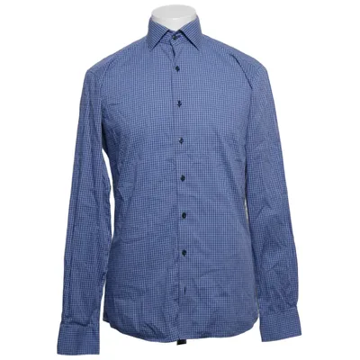 Chemise (Bleu) de Eterna Coton, Élasthane