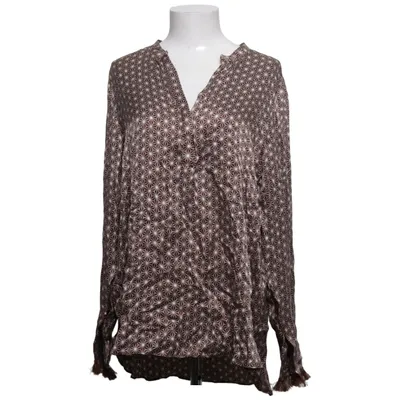 Bluse (Braun, Weiß) von Hunkydory Seide