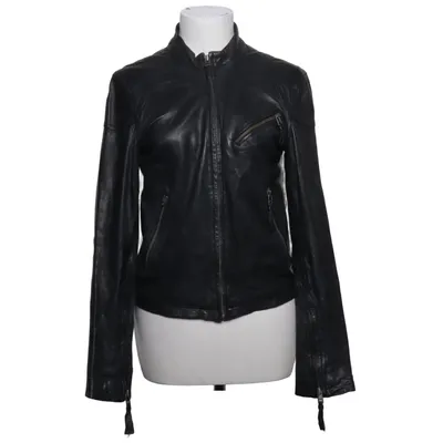 Leather jacket (Black) from MDK Cotton, Leather, Polyester