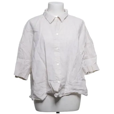 Korte mouwen shirt (Beige) van H&M Premium Quality Linnen