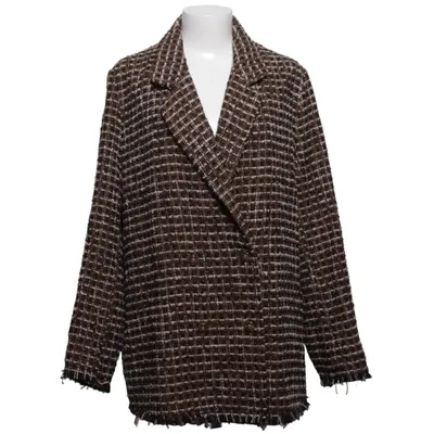 Blazer (Brown, Black, White) from Summum Woman Polyester, Wool