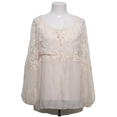 Blus (Beige) från Perla Nera Elastan, Silke, Viskos