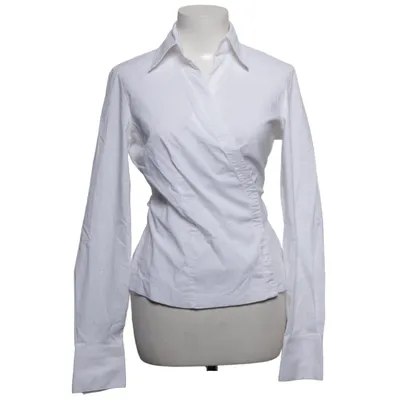 Slå-om bluse (Hvid) fra Worthington Bomuld, Elastan, Polyester