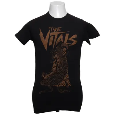T-shirt (Zwart, Oranje) van Tultex Katoen