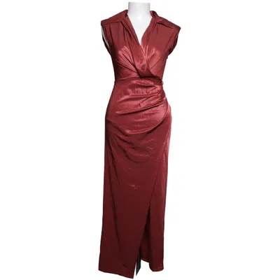 Wrap dress (Brown) from ASOS Design Elastane, Polyester