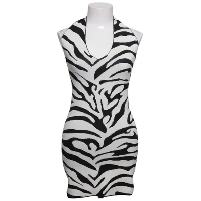 Halterneck dress (Black, White)