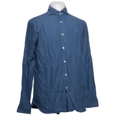 Shirt (Blauw) van Mazzarelli Katoen