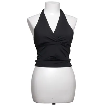 Halternecktopp (Svart) Elastan, Polyester