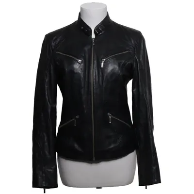 Lederjacke (Schwarz) von Saki Collection