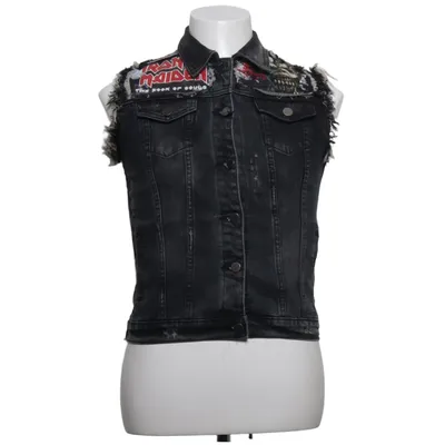 Gilet en jean (The Book Of Souls) de Black Premium by EMP Coton, Élasthane