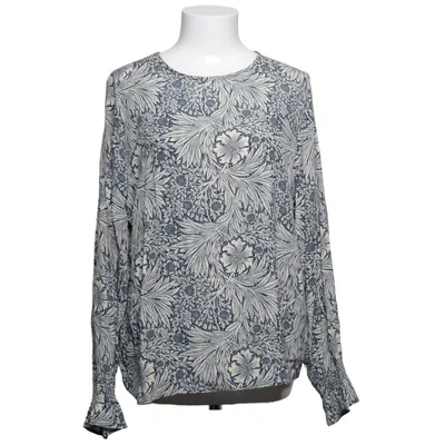 Blus (Blå, Vit) från Morris & Co x H&M Viskos