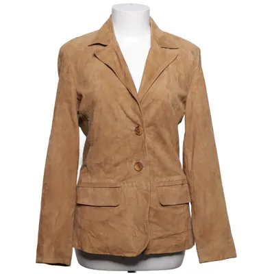 Läderkavaj (Brun) från Amoress Skinn, Polyester