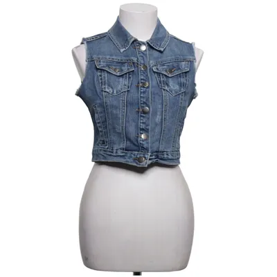 Denim vest (Blue) from Forever 21 Cotton, Elastane, Polyester
