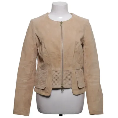 Läderjacka (Beige) från Ibana Skinn, Polyester
