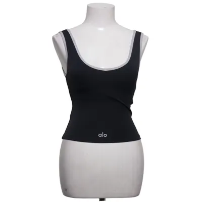 Sport tanktop (Zwart) van Alo Yoga Elastaan, Polyamide