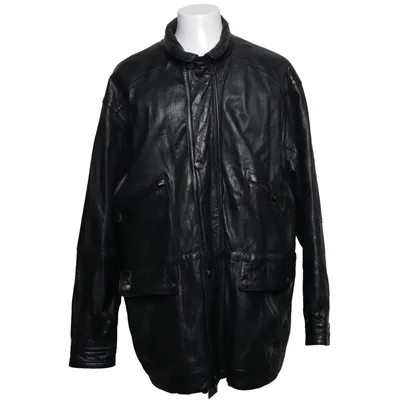 Leather jacket (Black) from Woodlands Leather Leather, Polyester