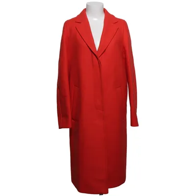 Frakke (Rød) fra Hugo Boss Kashmir, Bomuld, Polyamid, Polyester, Uld