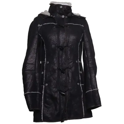 Shearlingjacka (Svart, Beige) från Dreimaster Akryl, Polyester