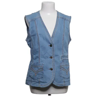 Spijker gilet (Blauw) van Himmelblau Katoen, Elastaan, Polyamide