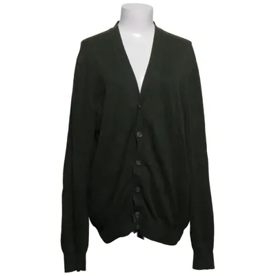 Cardigan (Vert) de Massimo Dutti Cachemire, Coton, Élasthane
