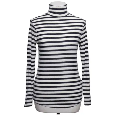 Långärmad t-shirt (Vit, Svart) från Massimo Dutti Elastan, Modal, Ull